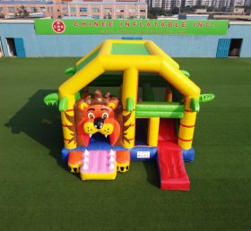 T2-3480B Combinaison gonflable pour enfants sur le thème du lion rebondissant
