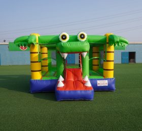 T2-3503 Trampoline gonflable pour enfants Combinaison thème crocodile