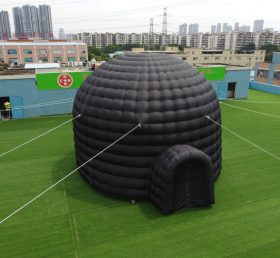 Tent1-415B Géant extérieur gonflable dôme tente noir