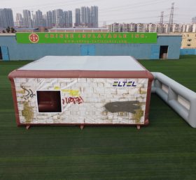 Tent1-804 Structure gonflable amovible Tente d'entraînement militaire avec maison gonflable murale