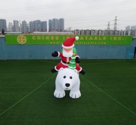 ID1-005 Noël et ours polaire décorations gonflables de Noël