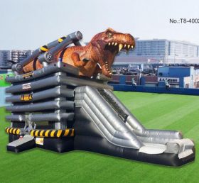 T8-4002 Trampoline gonflable dinosaure