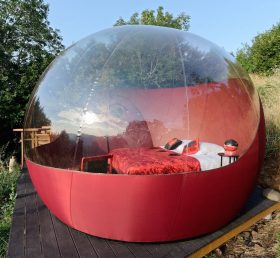 Tent1-5028 Tente à bulles rouges