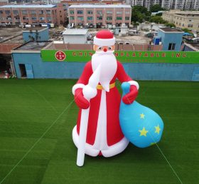 C1-223 8 mètres gonflable Santa Santa avec des cadeaux
