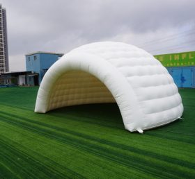 Tent1-4224 Tente gonflable à dôme blanc