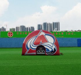 Tent1-4209 Mur de logo gonflable personnalisé-traversant le tunnel-tir de hockey