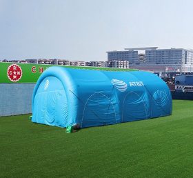 Tent1-4384 Tente gonflable bleue
