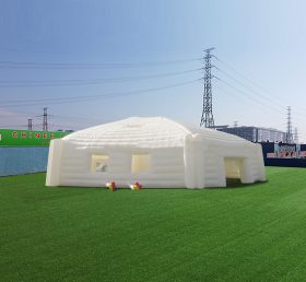 Tent1-4463 Yourte gonflable géante hexagonale blanche pour les événements sportifs et de fête