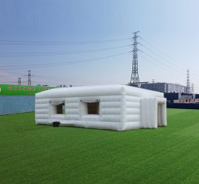 Tent1-4470 Tente gonflable cube blanc