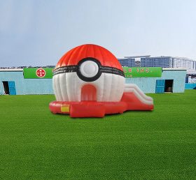 T2-4443 Château gonflable Pokémon Pokeball avec toboggan