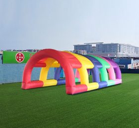 Tent1-4590 Tente cintrée d'exposition gonflable colorée