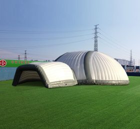 Tent1-4610 Grande tente à dôme d'exposition avec tunnel