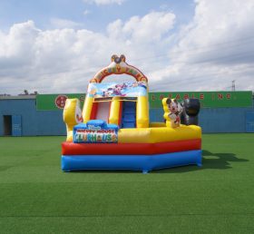 T2-4530 Mickey Playzone gonflable maison combiné glissade