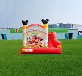 T2-4541 Château gonflable Mickey Mouse Club avec toboggan
